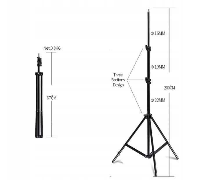 Lampa studyjna do Zdjęć ze STATYWEM 200cm OKAZJA!!!