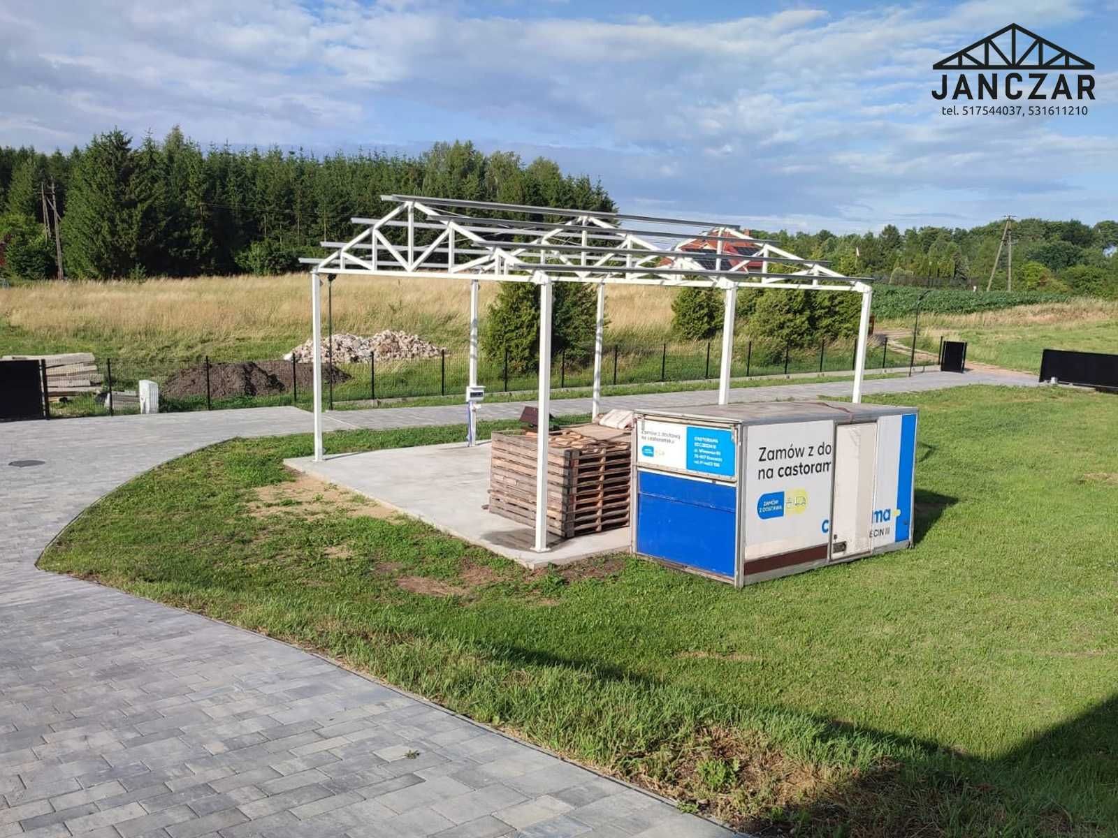 Hala, wiata, obora, garaż 12x24x4 Konstrukcja stalowa