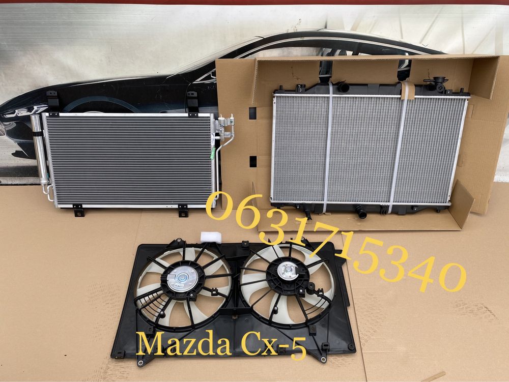 Радиатор охлаждения Mazda 6 3 радіатор охолодження вентилятори cx-5
