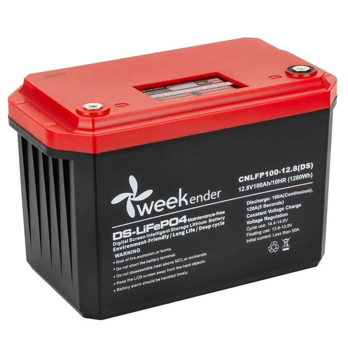 FT12100 displayАкумулятор Викендер Weekender LiFePO4 12.8V 100Ah