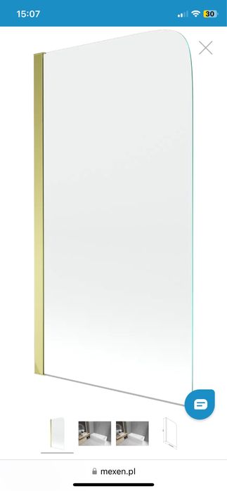 Parawan nawannowy zloty 140x70