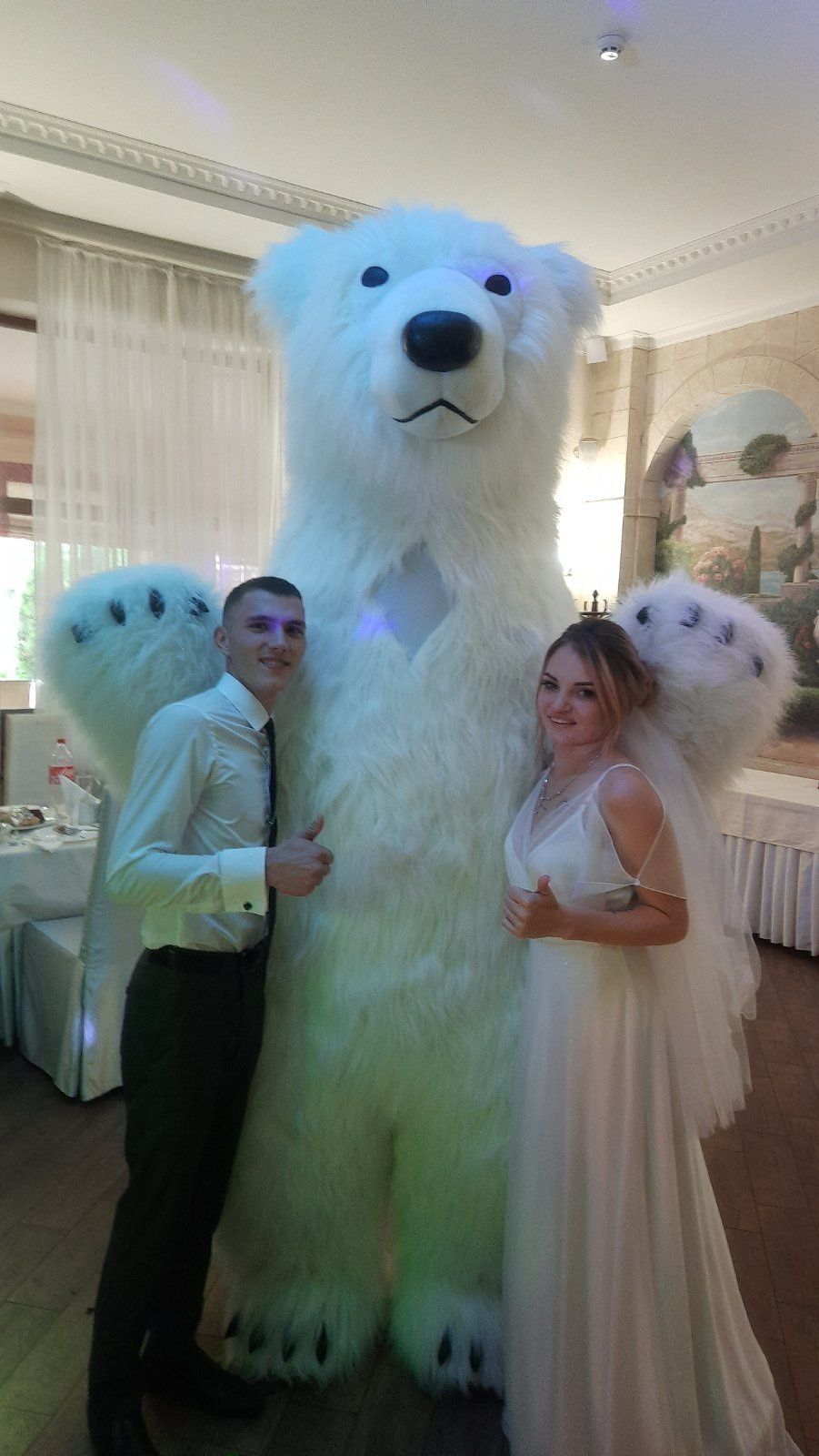 Привітання від Білого Мішки,Пес Патрон,Білий ведмідь,  Белый Медведь (