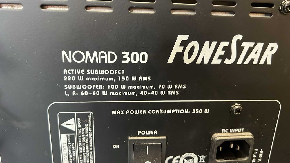 PA amplificada 2.1 Fonestar Nomad 300