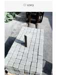 obrzeże palisada betonowa trapezowa 30cm szara