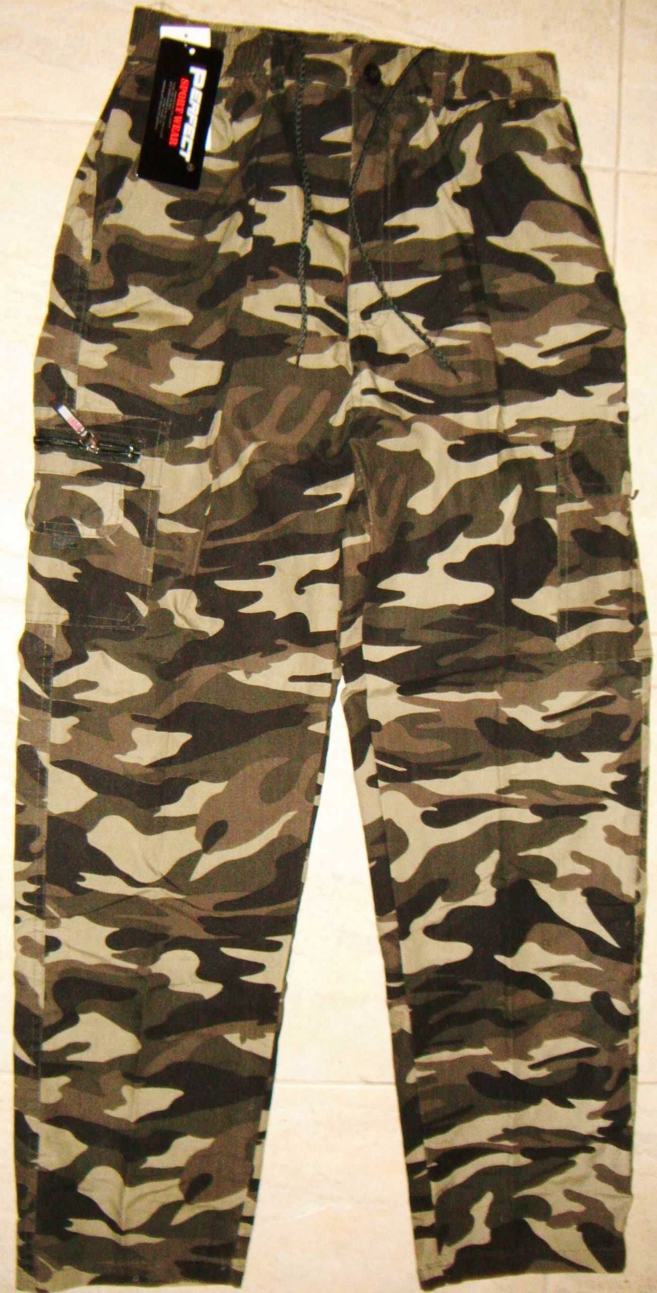 Spodnie męskie bojówki moro bawełna ochrona wojskowe M,L,XL,2XL,3XL