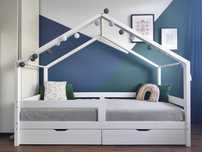 Luletto, Łóżko HouseBed (szuflady x 2) roz. 80/200 + materac IKEA