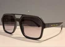 MARC JACOBS damskie duze nowe brązowe logowane okulary złote