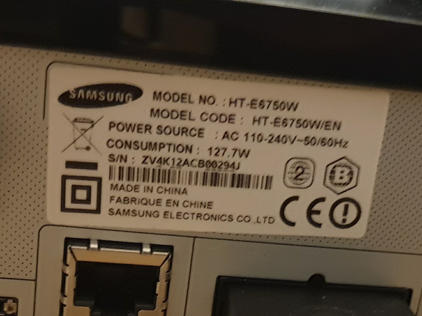 Kino domowe Samsung HT-E6750W - 3D, Blu-Ray DVD - wysoki model