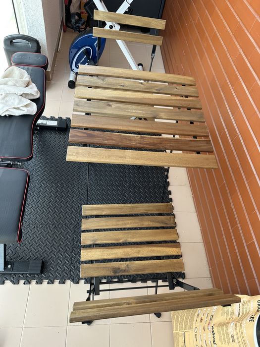 Mesa + 2 cadeiras esterior  ikea