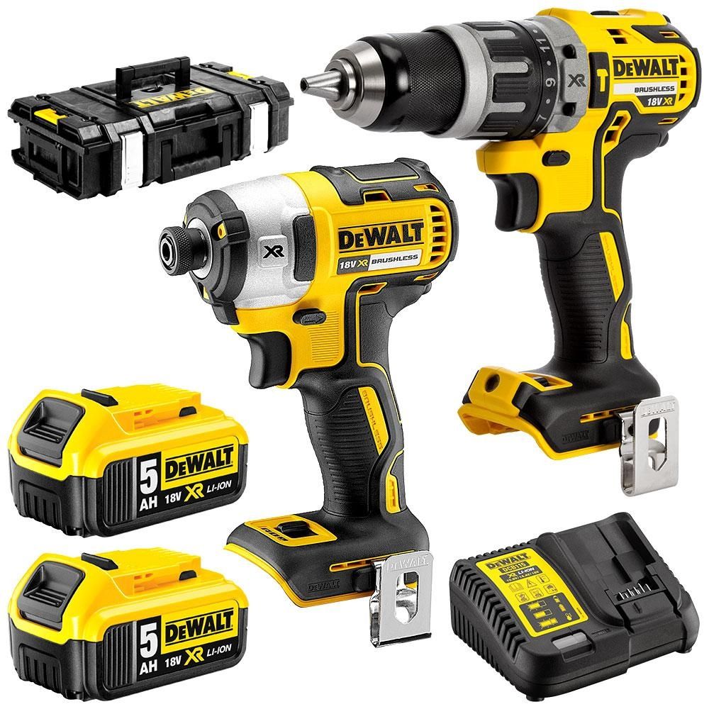 Zestaw Combo DeWalt DCK266P2 DCD796 + DCF887 2x5Ah (wkrętarka udarowa)