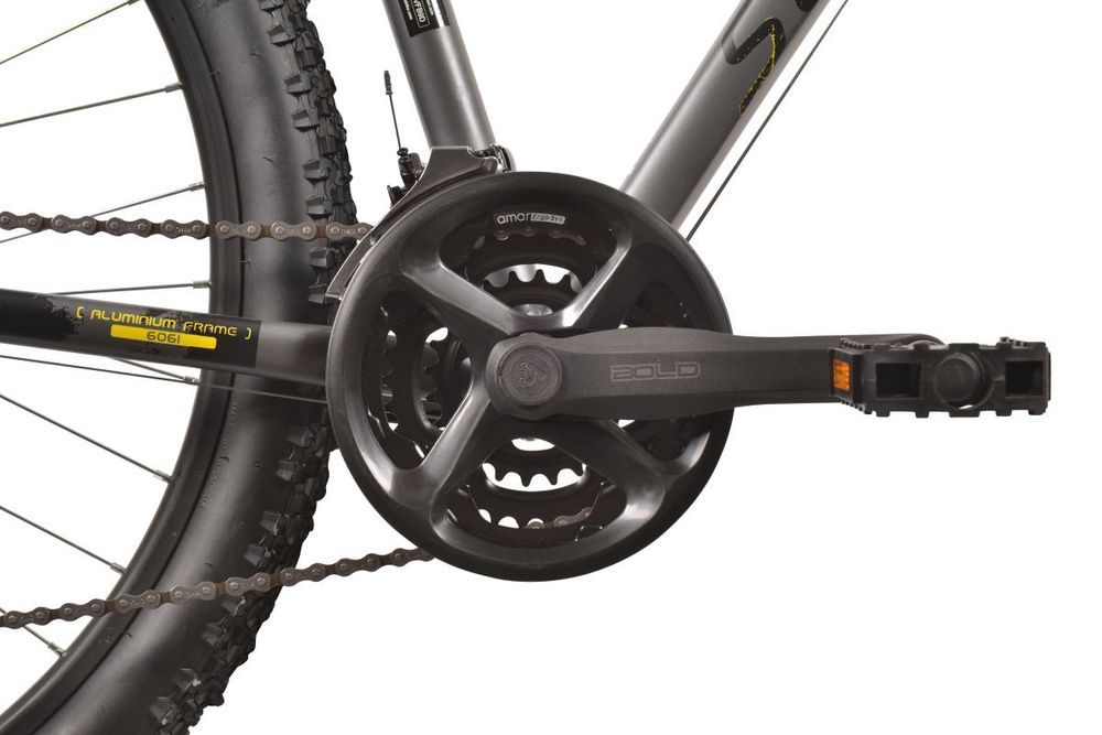 Rower MTB SCRAPPER XC3.2LTD 27.5 21s, rozm. 18" srebrno - żółty
