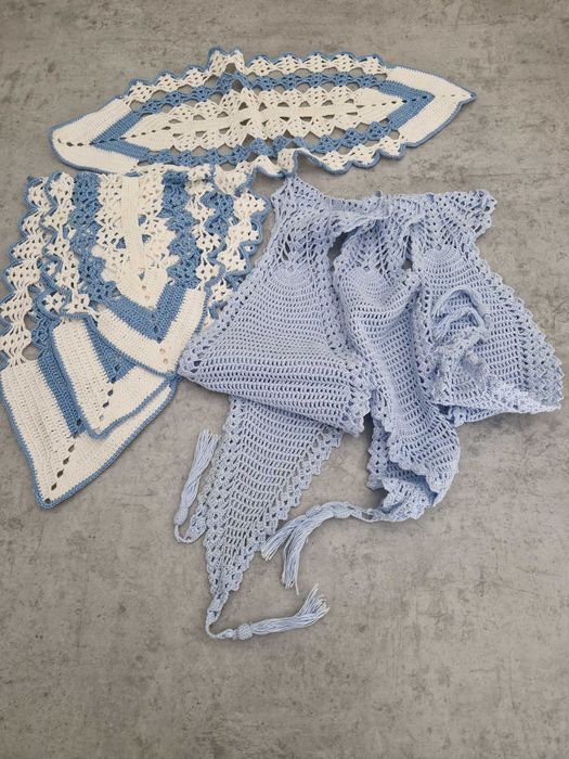 Dois conjuntos de panos em croché novos