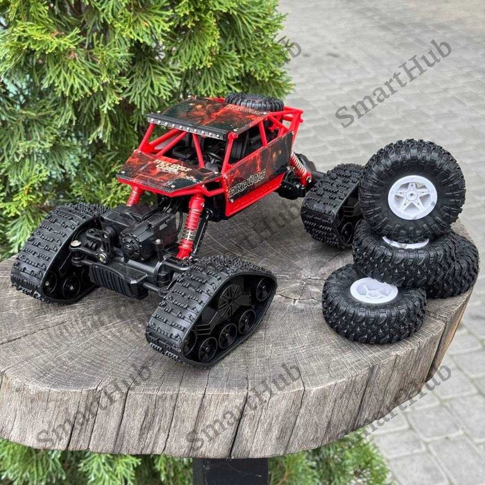 Джип полноприводный на пульте “Snow Rider 4x4” Красный, Вездеход