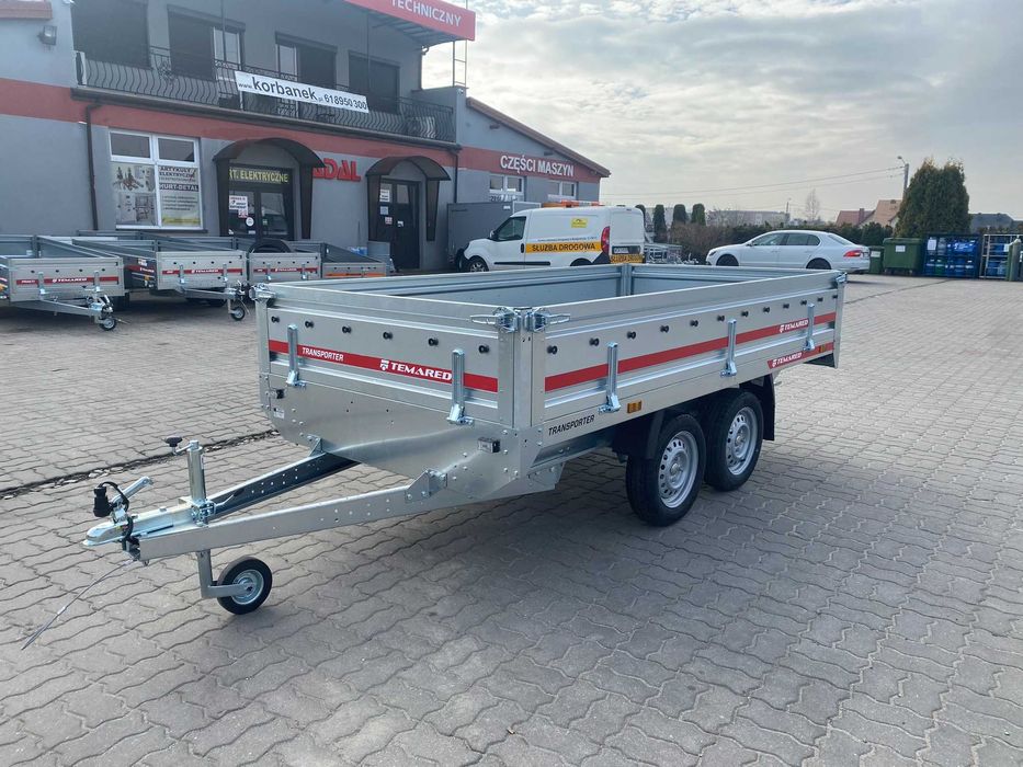 Przyczepa dwuosiowa Temared Transporter 3015/2 o DMC 750kg