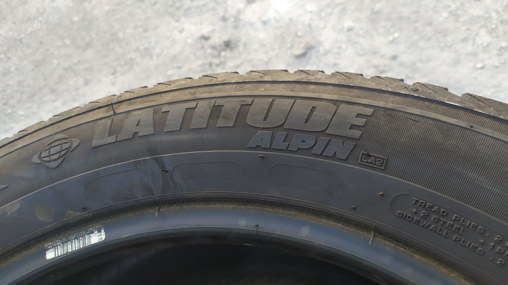 Зимняя резина Michelin latitude alpin 235/55/R18 б/у