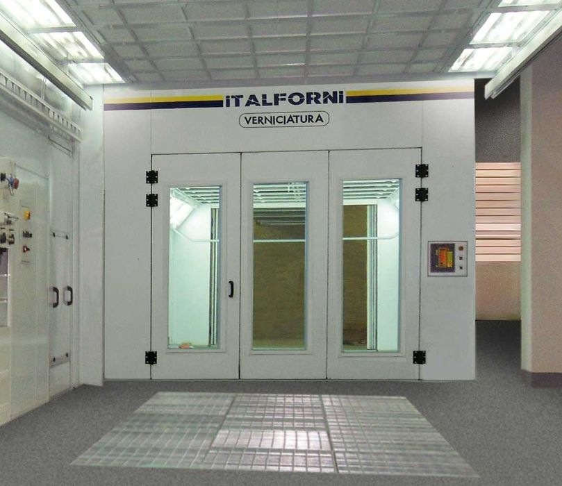 Oryginalna włoska kabina lakiernicza Italforni 7x4m