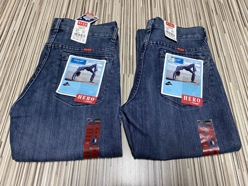 Spodnie damskie jeans 27/33 pas 74 cm komplet 2 pary Wrangler nowe