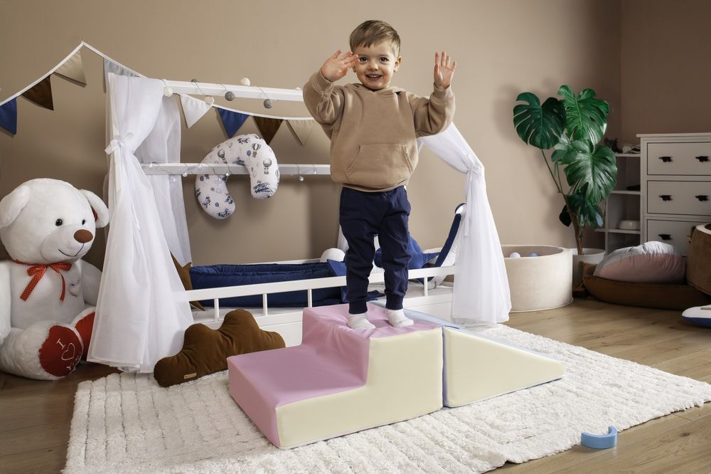 DUŻE KLOCKI PIANKOWE XXL Zestaw 2 Klocków PLAC ZABAW  Biały, Miętowy