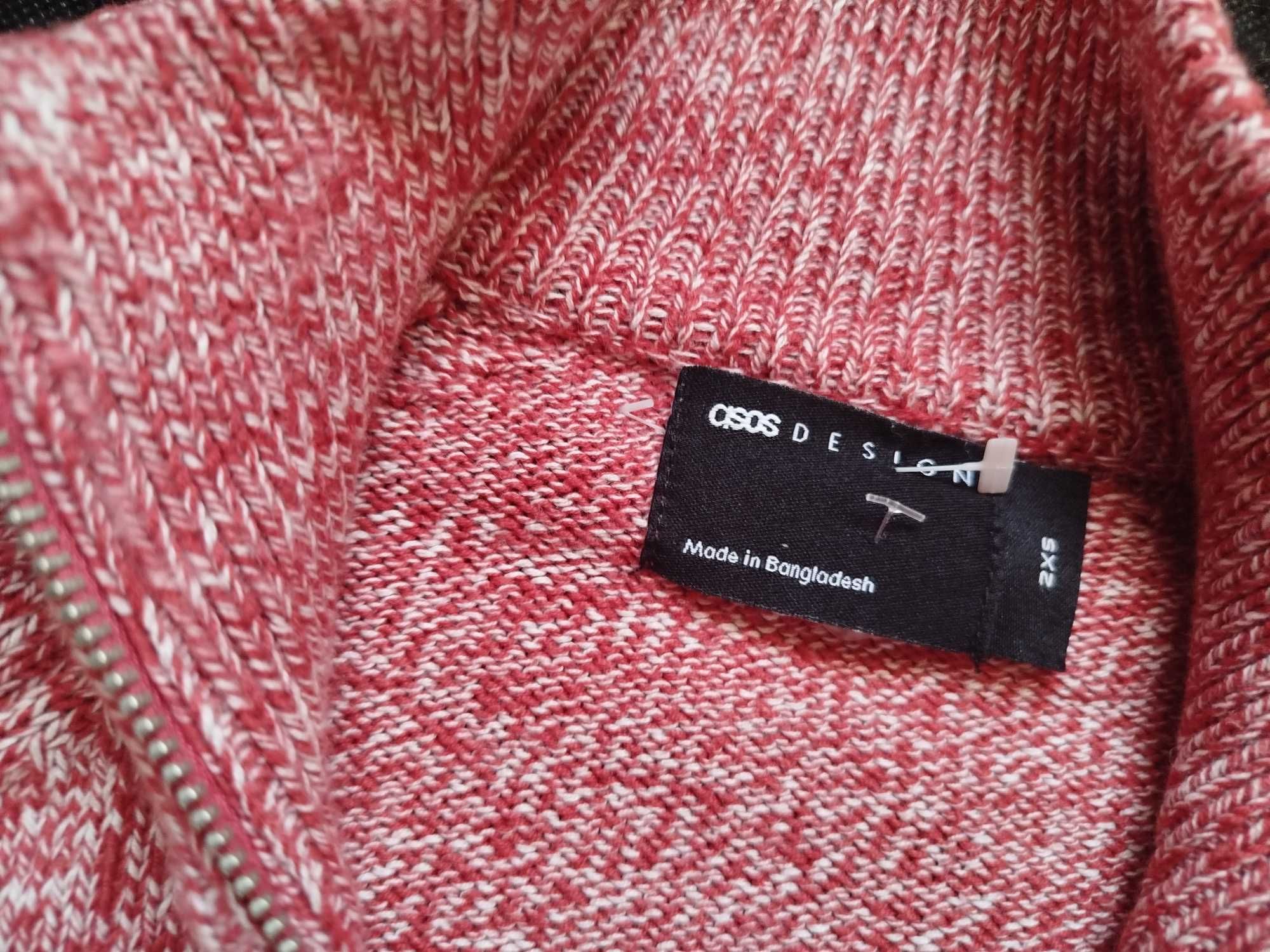 Asos świetny markowy Nowy bawełniany  sweter rozmiar 2XS/XS
