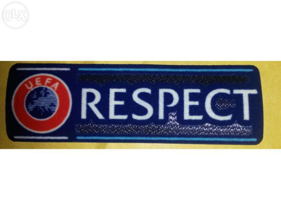 Respect - Respeito - logótipo uefa para árbitros e jogadores