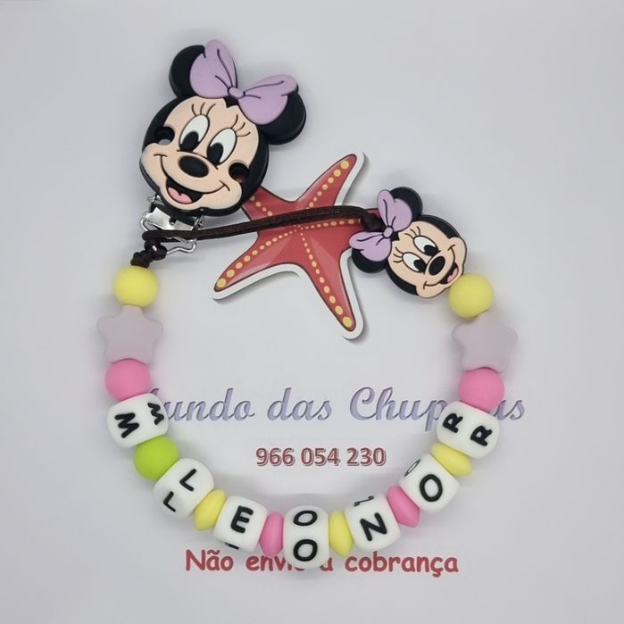 Prende xuxas silicone bebé chupeta