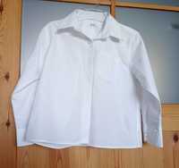 Koszula biała bluzka elegancka Marks&Spencer 9 lat i sandały
