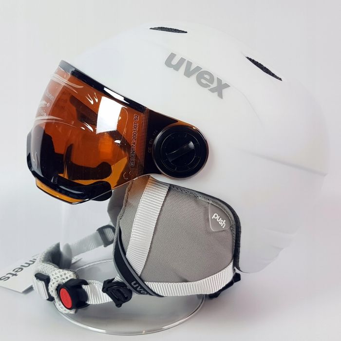 Kask Uvex Junior Visor Pro 52-54 cm Biały mat Uvex