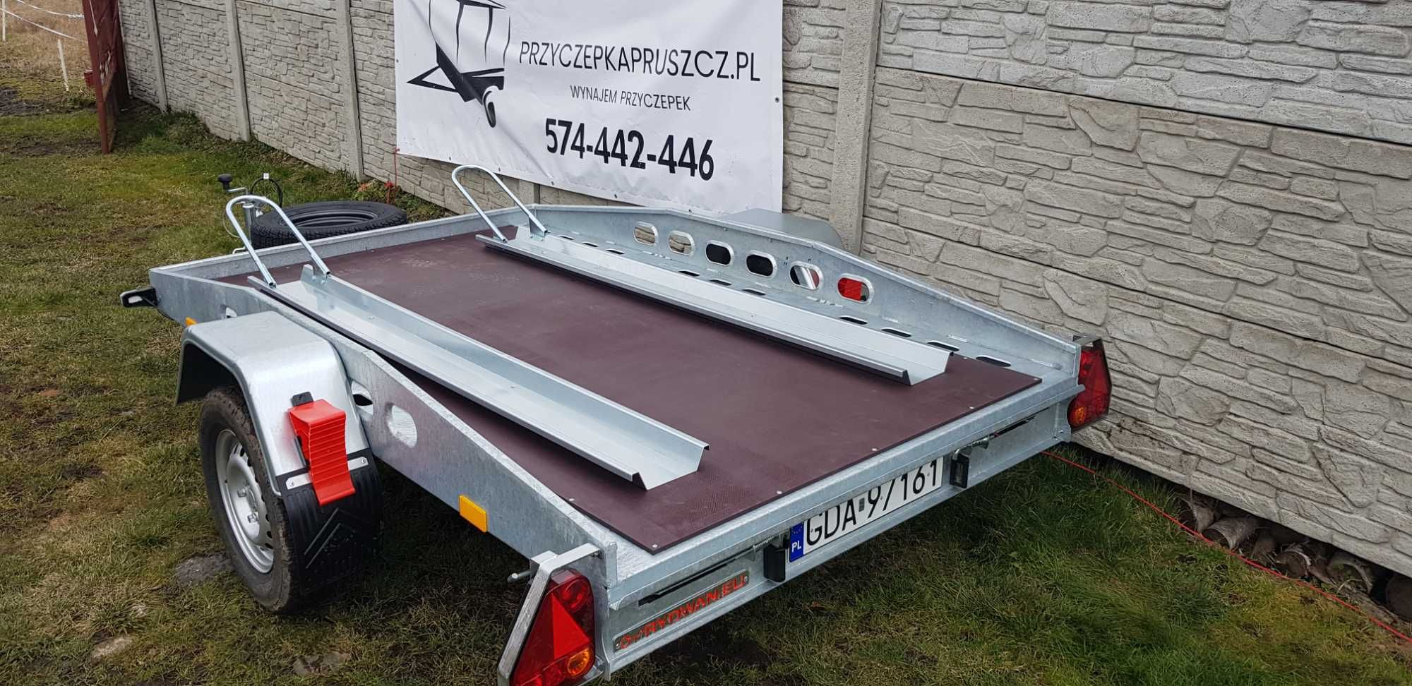 Wynajem przyczep: platforma moto/quad