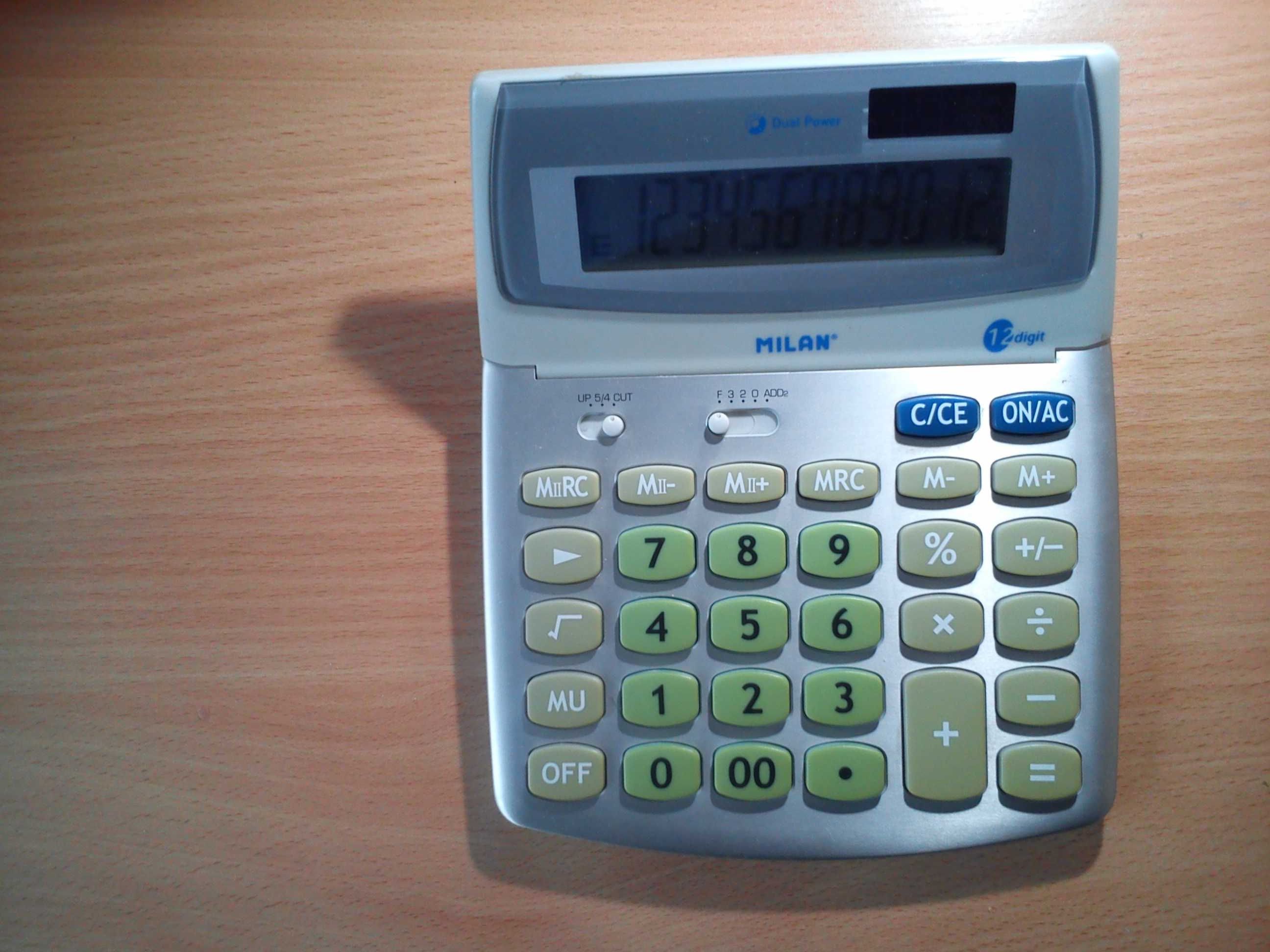 Kalkulator Milan 12-pozycyjny z dużymi klawiszami