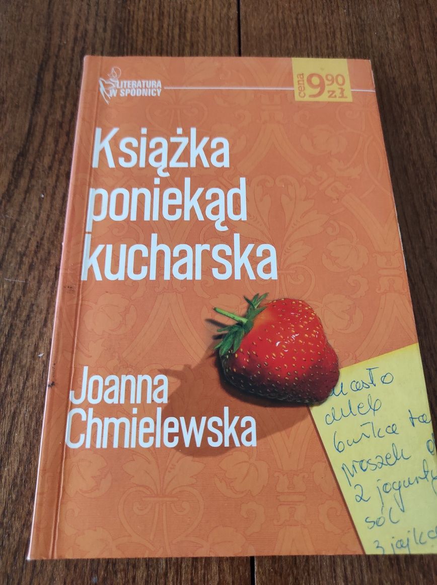 Książka poniekąd kucharska Joanna Chmielewska