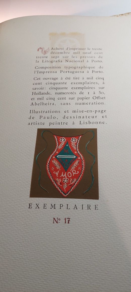 Quelques Images de L'Art Populaire Portugais (1937, Edição Numerada)