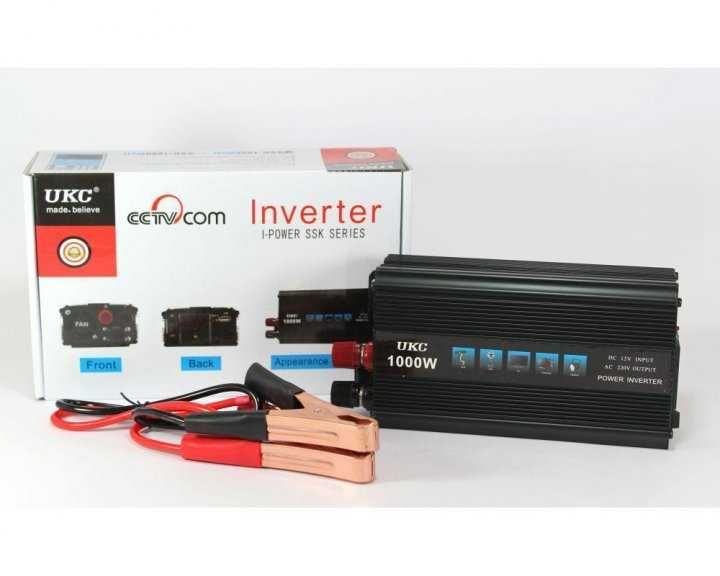 Преобразователь Инвертор 12V-220V 1000W