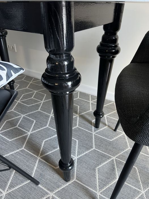 Ніжки деревʼяні чорні. Комплек 4 шт