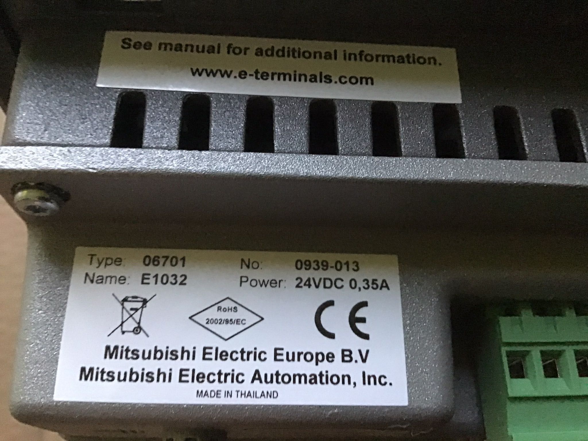 Panel operatorski Mitsubishi E1032