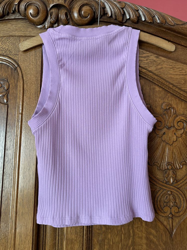 Bluzka top Zara XS/34 liliowa