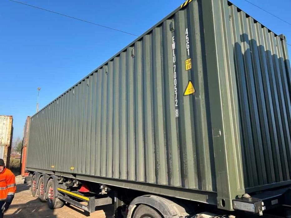 KONTENER morski, magazynowy 12 m podwyższony, 40 ft HC ONE WAY