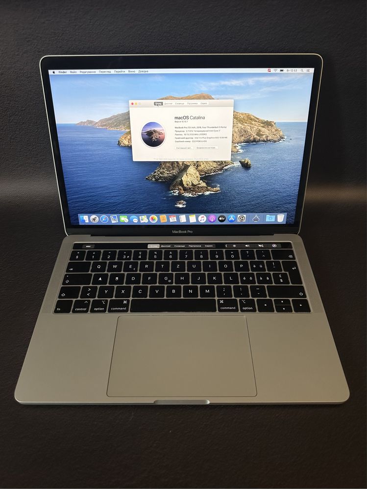 MacBook Pro A1989 ідеал i7/2.7GHZ/16GB/1TB SSD Touch Bar | Стан Нового