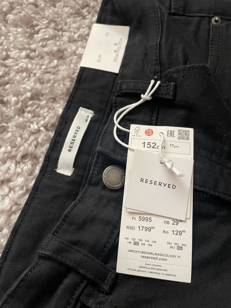 Нові джинси/джинсы штаны Reserved р.152