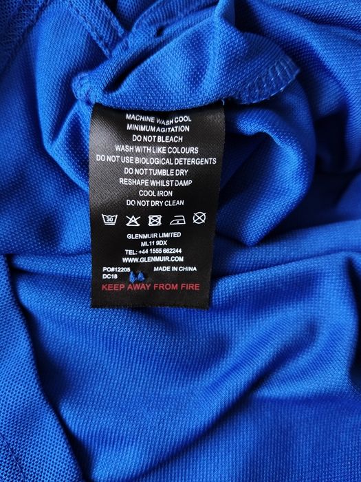 Niebieska koszulka polo męska Glenmuir 1891 klub golfowy rozmiar S