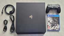 Konsola PlayStation 4 Pro 1 TB Czarna + Pad + Gra CUH-7216B