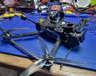 Dron 5" LR GepRc Crocodile baby - custom, ELRs 868, WS moonlight, 4S