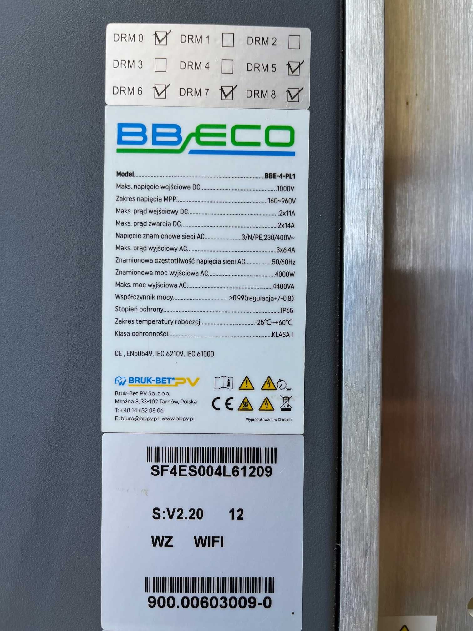 Falownik Inwerter fotowoltaiczny trójfazowy BB Eco BBE-4-PL okazja