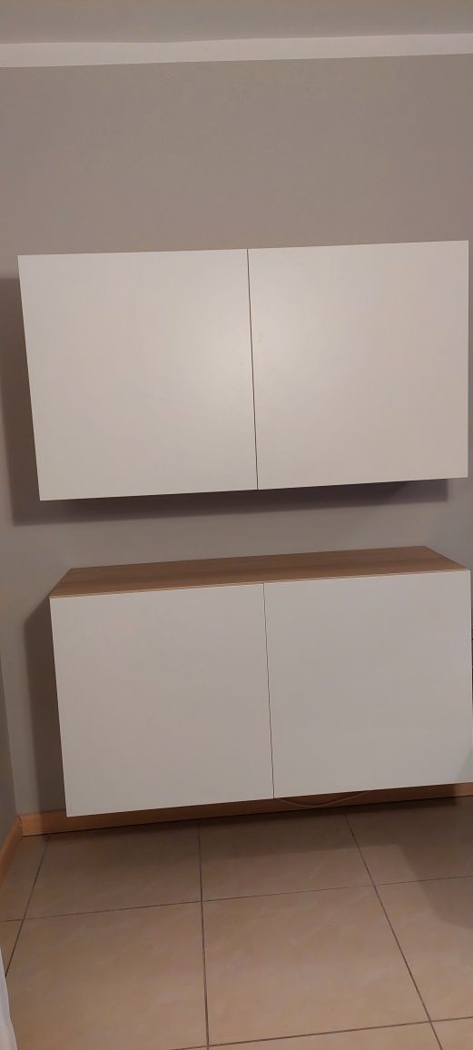 BESTA szafka podwieszana na ścianie dwudrzwiowa IKEA 120x42x65 cm