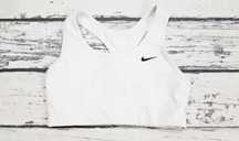 Nike * dri-fit * stanik * biustonosz * sportowy * biały * damski * S