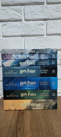 Komplet,zestaw,seria Harry Potter, stare wydanie, miękka oprawa