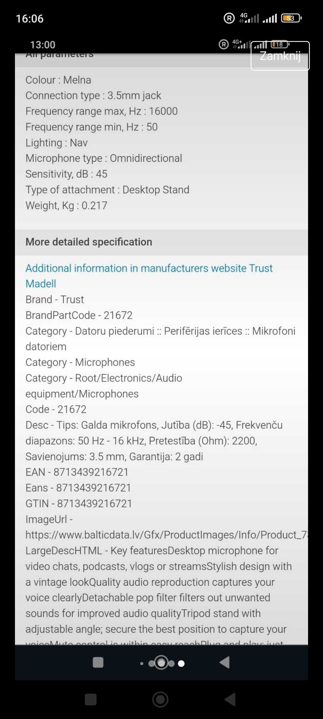 Mikrofon Trust Madell nowy
