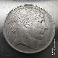 Moneta srebrna 20 franków Belgia 1950 rok srebro ag ładna