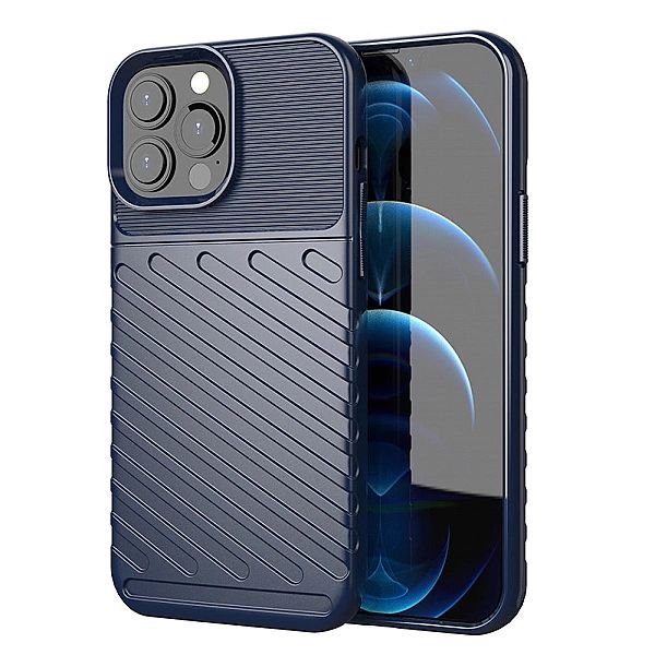 Thunder Case elastyczne pancerne etui pokrowiec iPhone 13 Pro Max nieb