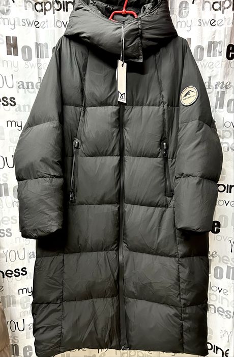 Пальто пуховик,пух натуральный,XXL, XL