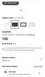 Ikea besta front Glassvik szklany panel czarny zawiasy